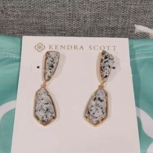 Kendra Scott Black and White Earrings